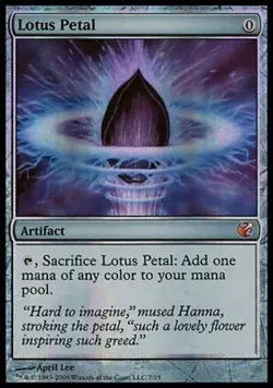MTG English Lotus Petal NM Foil From the Vault: Exiled - Image 1