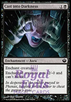 Cast into Darkness 4x FOIL JOU MTG Journey Into Nyx Common MINT black - Image 1