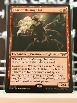 Fear of Missing Out : MTG / Duskmourn: House of Horror #0136 / NM - Image 1