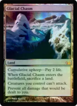 MTG English Glacial Chasm NM Foil From the Vault: Realms - Image 1
