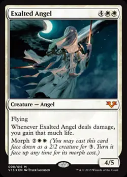 MTG English Exalted Angel NM Foil From the Vault: Angels - Image 1