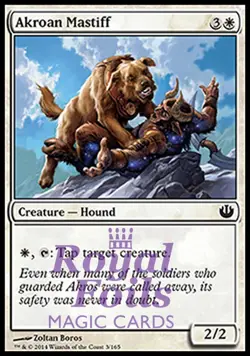Akroan Mastiff 4x FOIL JOU MTG Journey Into Nyx Common MINT white - Image 1