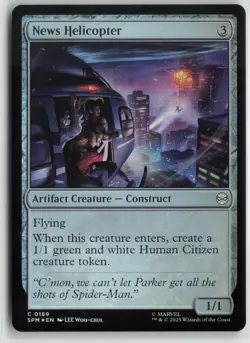 MTG 0169 C - News Helicopter FOIL Marvel's Spider-Man Set - Image 1
