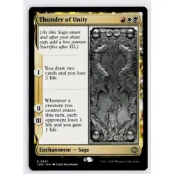 MTG Thunder of Unity Tarkir: Dragonstorm Rare - Image 1