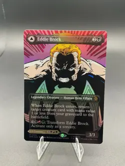 Eddie Brock (0233) (Borderless) Marvel's Spider-Man Foil MTG - Image 1