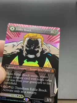 Eddie Brock (0233) (Borderless) Marvel's Spider-Man Foil MTG - Image 3