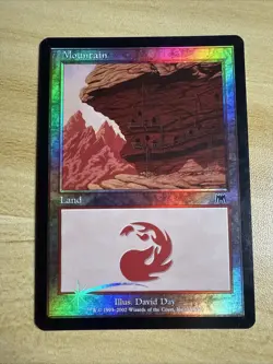 Mountain - FOIL - 345 Onslaught - Magic the Gathering MTG LP - Image 1