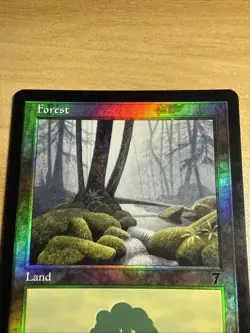 FOIL Forest #328 - 7th Edition Land - MTG Magic the Gathering - LP - Image 2
