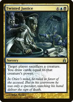 (2x) TWISTED JUSTICE - Ravnica: City of Guilds - MTG Magic the Gathering Card - Image 1