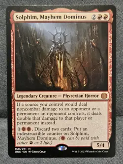 MTG - Solphim, Meyhem Dominus; Phyrexia, All Will Be One #150 NM - Image 1