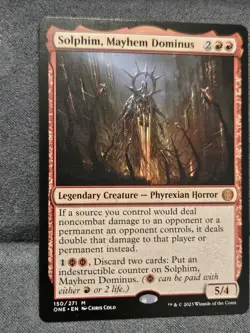 MTG - Solphim, Meyhem Dominus; Phyrexia, All Will Be One #150 NM - Image 2
