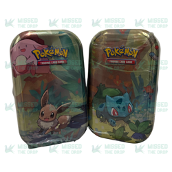 2x Qty Pokemon TCG Kanto Friends Mini Tins 👉 Eevee & Bulbasaur 👈 Sealed ✅ - Image 1