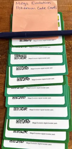 12 Pokemon TCG Mega Evolution Code Cards Free Ebay Messenge Ship - Image 1