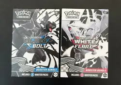 Pokemon Black Bolt & White Flare BOOSTER BUNDLE Set of 2! Factory Sealed - Image 1