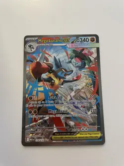 Pokemon Mega Lucario EX SIR 179 Mega Evolutions Pack Fresh - Image 1