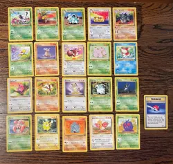 Pokemon TCG 1999 - Base Set/Jungle/Fossil LOT of 57 Cards (NO DUPLICATES) - MP - Image 2