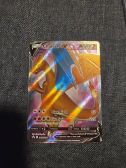 Charizard V SWSH050 Ultra Rare Holo Full Art Pokemon Champion's Path Promo - Image 1