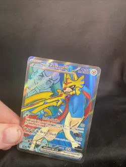 Pokemon Hop's Zacian ex 176/159 Journey Together Ultra Rare Full Art Holo - Image 3
