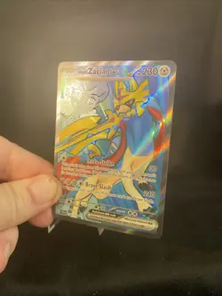 Pokemon Hop's Zacian ex 176/159 Journey Together Ultra Rare Full Art Holo - Image 4