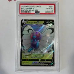 Graded PSA 10 2020 Pokemon SWSH Butterfree V Darkness Ablaze #001 - Image 2