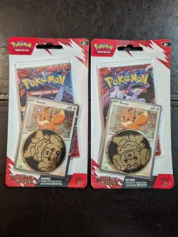 Pokemon Destined Rivals Single Pack Blisters x2 🔥Eevee Promo🔥 Free Shipping - Image 1