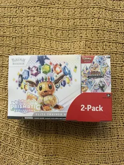 Pokemon Prismatic Evolutions ETB + Booster Bundle Costco 2-Pack Sealed x 1 (Qty) - Image 2