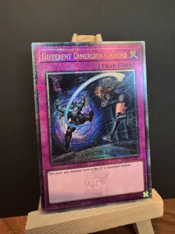 Yugioh Different Dimension Ground RA04-EN101 QCR 1st Ed Near Mint - Image 1