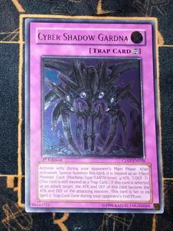 YUGIOH Cyber Shadow Gardna (CDIP-EN058) Ultimate Rare 1st Edition Near Mint NM - Image 1