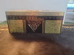 YUGIOH TCG! EMPTY Tin 2022 Tin Of The Pharaoh’s Gods! 50 Random cards 1 Holo - Image 1