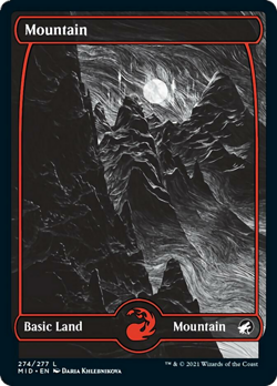 Mountain (274) FOIL Innistrad: Midnight Hunt NM Basic Land MAGIC CARD ABUGames - Image 1