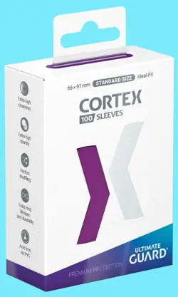 100 ULTIMATE GUARD CORTEX PURPLE GLOSS STANDARD SIZE Card SLEEVE Deck Protectors - Image 1