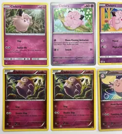 8 Lot Of Clefairy Clefable Pokemon Card Collection Reverse Holo Fairy Psychic - Image 2