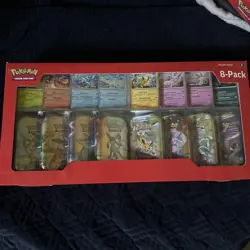 Pokemon TCG Prismatic Evolutions Costco 8 Mini-Tin Bundle w/ Promo Cards NEW - Image 1