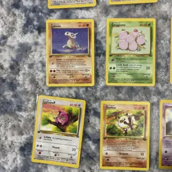 Vintage Pokemon 1st Edition Jungle Series - lot of 10 cards - Non Holo - Image 4
