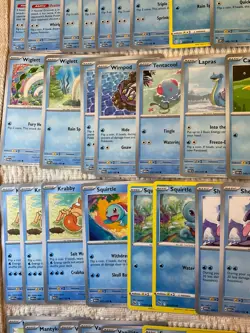 Pokemon TCG Card lot 151 Water type w/holos, FULL ART, uncommon, RARES VMAX etc - Image 2