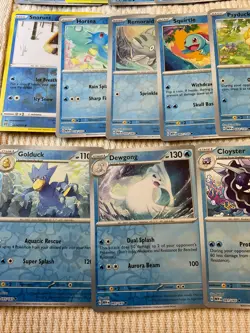 Pokemon TCG Card lot 151 Water type w/holos, FULL ART, uncommon, RARES VMAX etc - Image 5