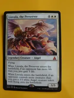 Linvala, the preserver. OGW Mythic Angel MTG Card. - Image 2