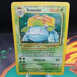 Venusaur 15/102 Moderately Played Holo Rare Base Set 1999 Pokemon Card WOTC - Image 1