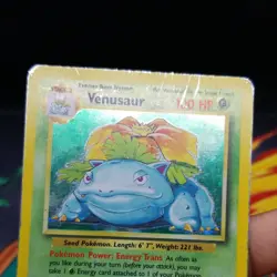 Venusaur 15/102 Moderately Played Holo Rare Base Set 1999 Pokemon Card WOTC - Image 4