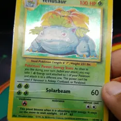 Venusaur 15/102 Moderately Played Holo Rare Base Set 1999 Pokemon Card WOTC - Image 5