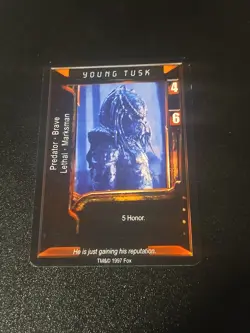 AvP Aliens Vs Predator CCG YOUNG TUSK ALPHA Card - Image 1