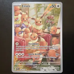 Pokemon Eevee Holo TCG Card 188/167 Sv06 Twilight Masquerade NM - Image 1