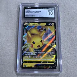 8 Card Graded lot Pokemon Japanese CGC slab lot 9 and gem mint 10 - Image 5