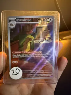 Gumshoos Illustration Rare 153/132 Mega Evolution Pokemon TCG Near Mint Card NM - Image 1