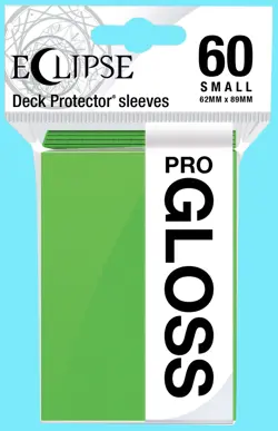 60 ULTRA PRO ECLIPSE LIME GREEN SMALL PRO-GLOSS DECK PROTECTOR Card Sleeve tcg - Image 1
