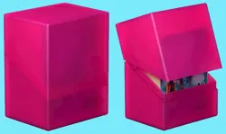 ULTIMATE GUARD BOULDER RHODONITE Standard Size DECK CASE 80+ Card Storage Box - Image 1