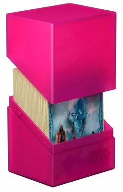 ULTIMATE GUARD BOULDER RHODONITE Standard Size DECK CASE 80+ Card Storage Box - Image 4