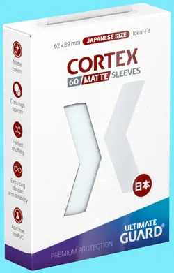 60 ULTIMATE GUARD CORTEX TRANSPARENT MATTE JAPANESE Card SLEEVES Deck Protector - Image 1