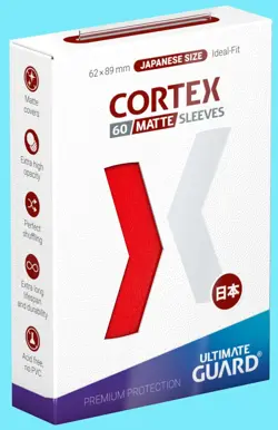 60 ULTIMATE GUARD CORTEX MATTE RED JAPANESE Card SLEEVES Deck Protector Small - Image 1