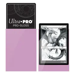 200 ULTRA PRO GLOSS PINK STANDARD Card Sleeves Deck Protectors mtg ccg tcg - Image 2